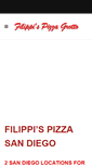 Mobile Screenshot of filippispizzasd.com